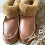 Women's slippers: camel boots Lo Mark + Cueros Latinos