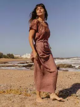 Lavender Pucara dress Lo Mark + Farra