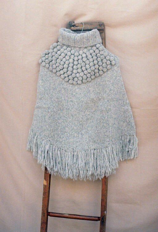 Poncho Andes Light Grey 4